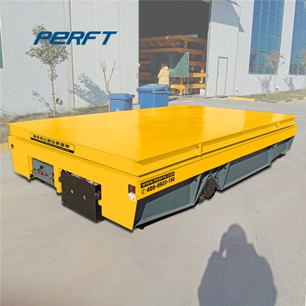 Industrial Transfer Cart On Cement Floor 50T